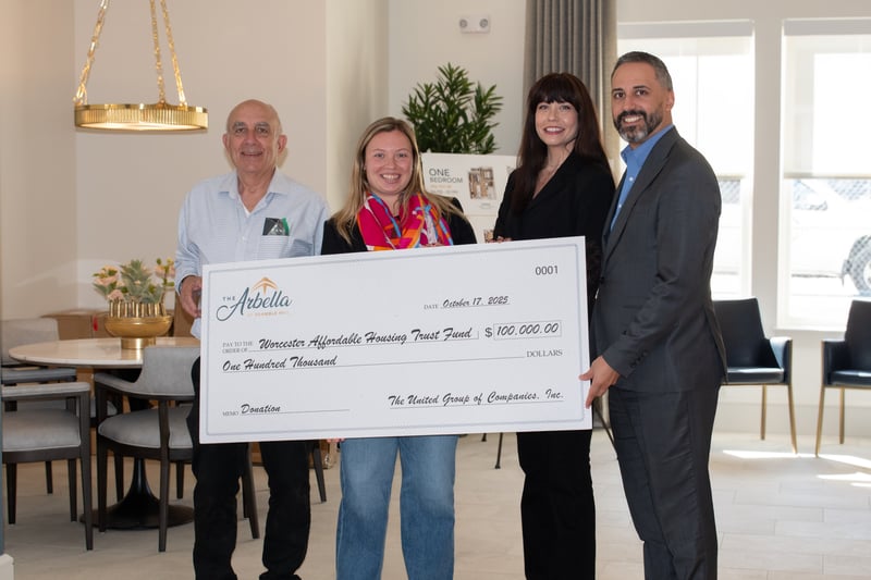 UGOC Spotlight: The Arbella at Bramble Hill donates $100,000 to the Worcester Affordable Housing Trust Fund