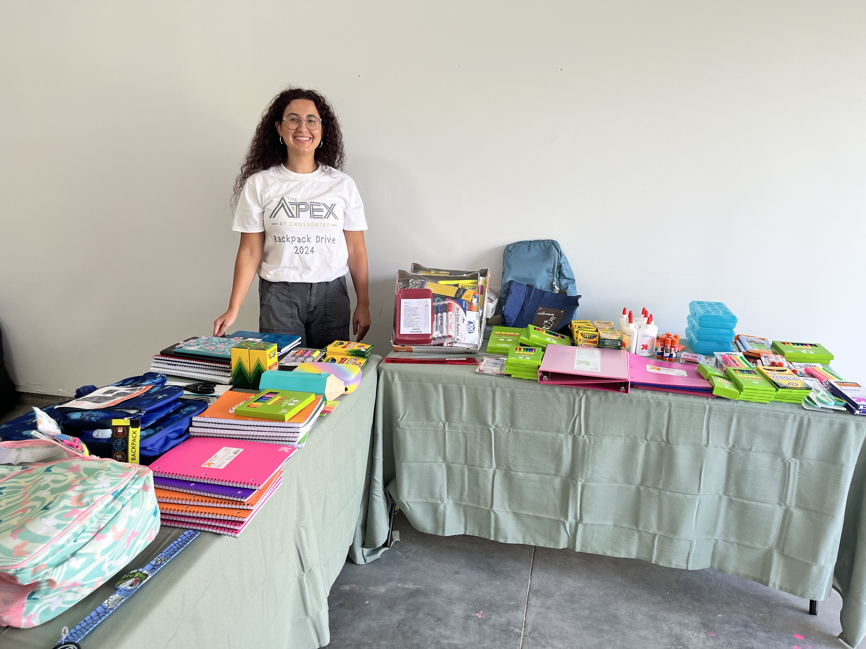 The Apex at Crossgates Holds School Supply Drive for Capital Region Students